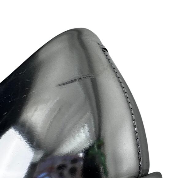 Aerosoles Soft Square Toe Silver Mirror Metallic Block Heel Shoes Women's 6.5 - Picture 10 of 10